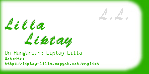 lilla liptay business card